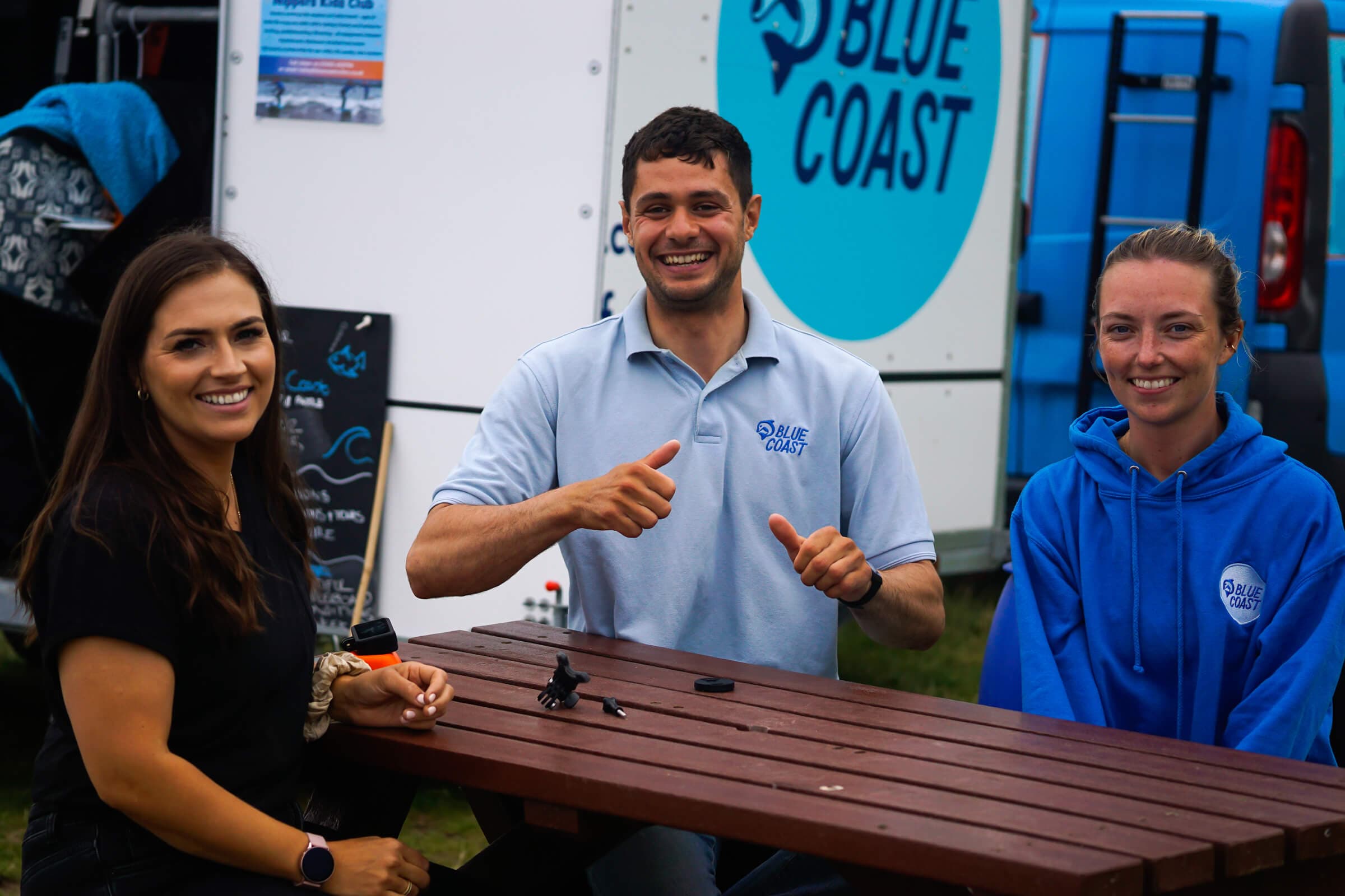 The Blue Coast team on the Moray Coast